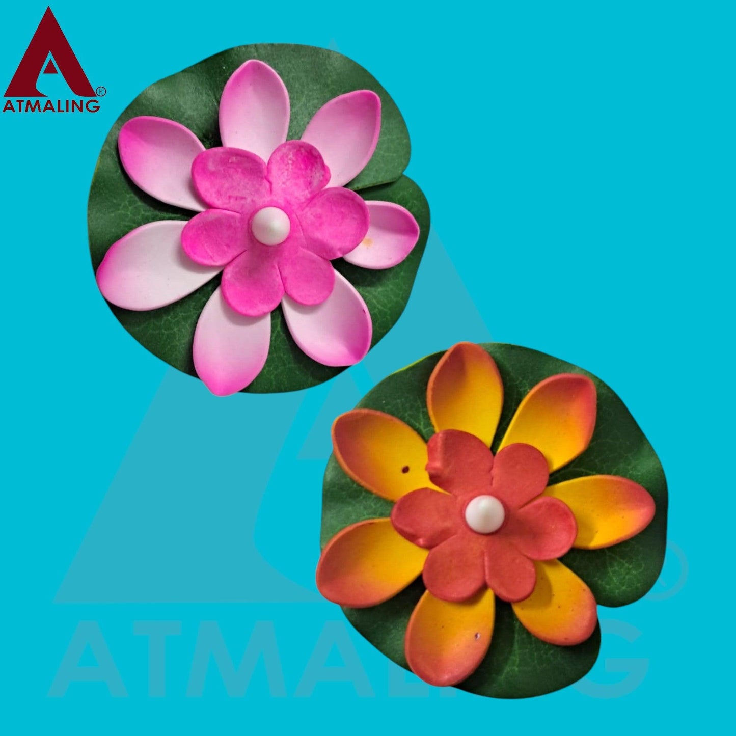Lotus Flower Floating Diya, Water Sensor, Multicolor