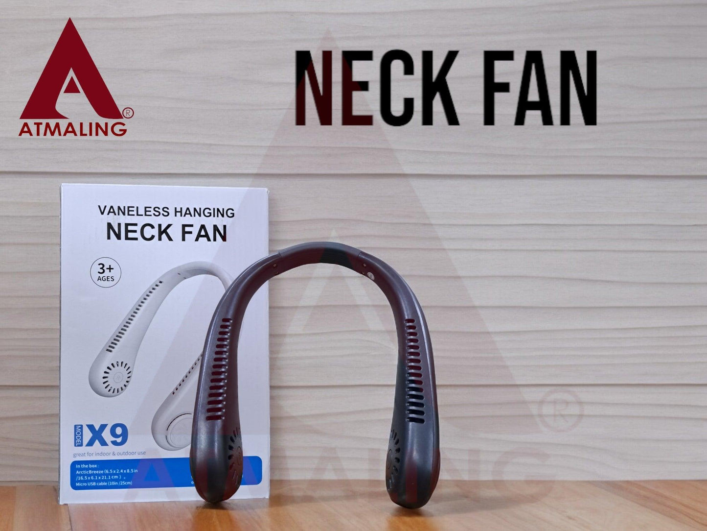 Neck Band Portable Wearable Mini Fan 360 Degrees Rotation