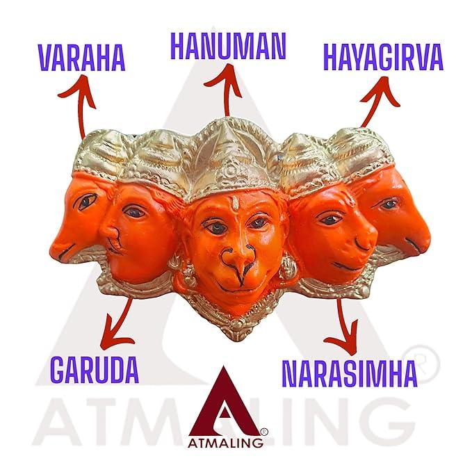 Panchmukhi Hanging Hanuman Ji Statue for Door Entrance or Pooja, 7 inches