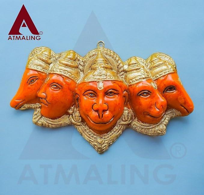Panchmukhi Hanging Hanuman Ji Statue for Door Entrance or Pooja, 7 inches