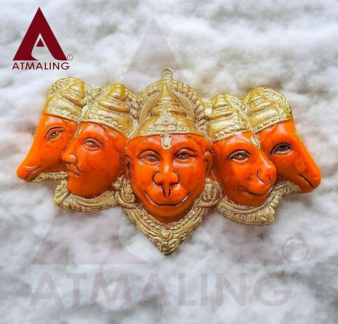 Panchmukhi Hanging Hanuman Ji Statue for Door Entrance or Pooja, 7 inches