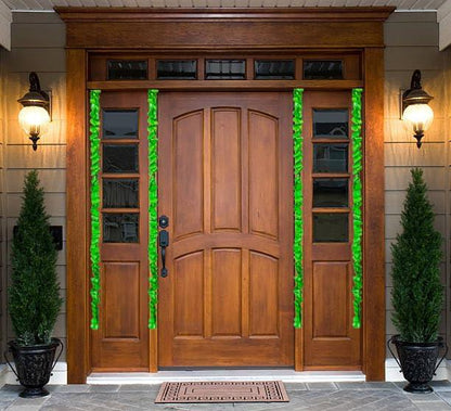 Decorative Artificial Green Leaves Garland Mala, 5 Feet Long, Set of 5pc