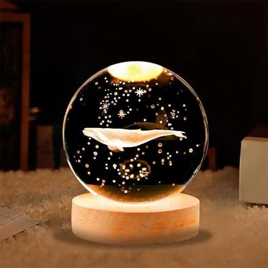 3D Crystal Ball Night Lamp