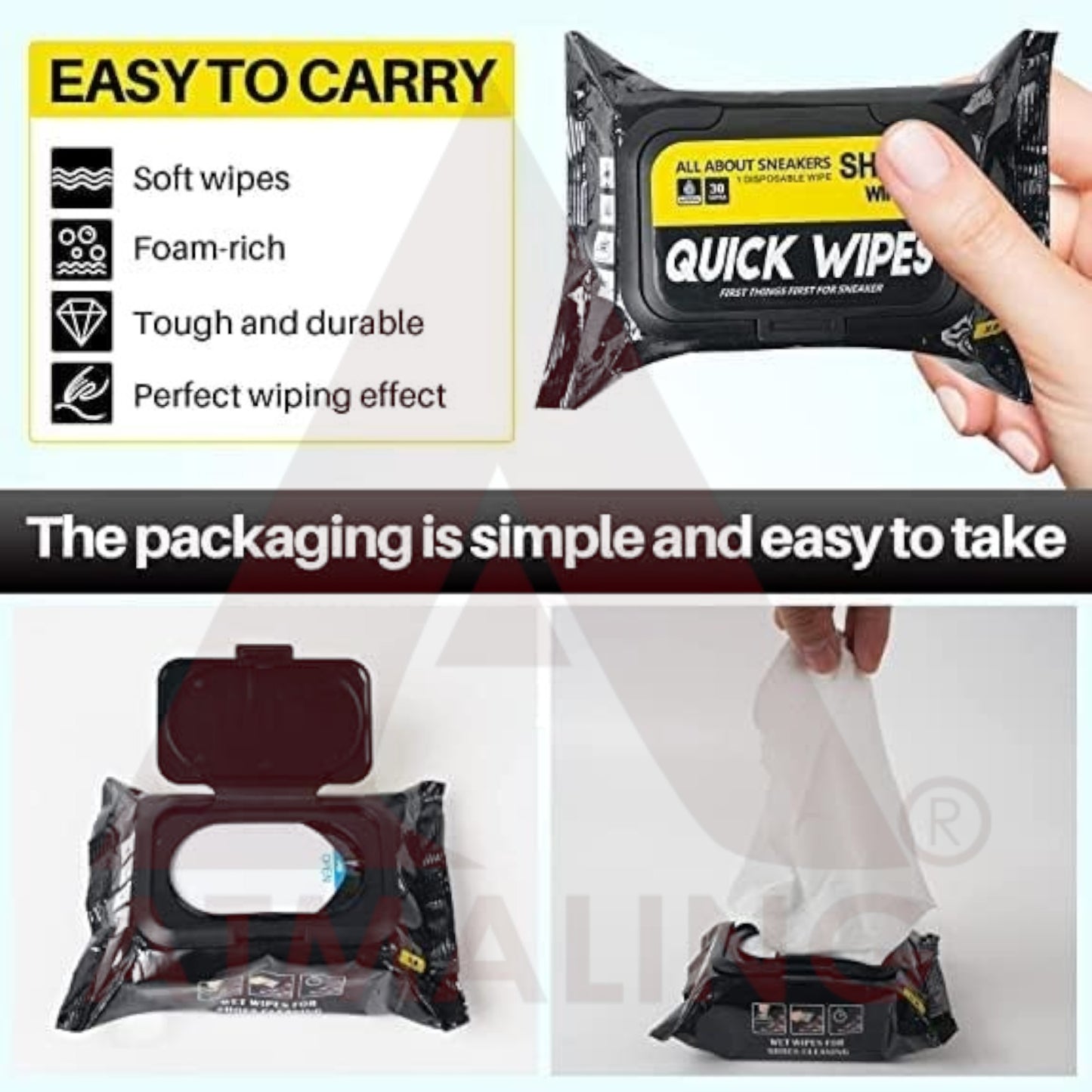 Shoe Wipes Quick | Sneaker & Shoe Cleaner Wipes