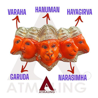 Panchmukhi Hanging Hanuman Ji Statue for Door Entrance or Pooja, 7 inches
