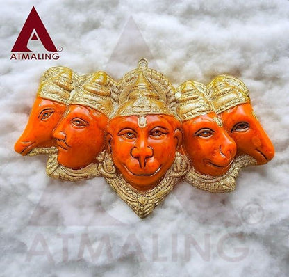 Panchmukhi Hanging Hanuman Ji Statue for Door Entrance or Pooja, 7 inches