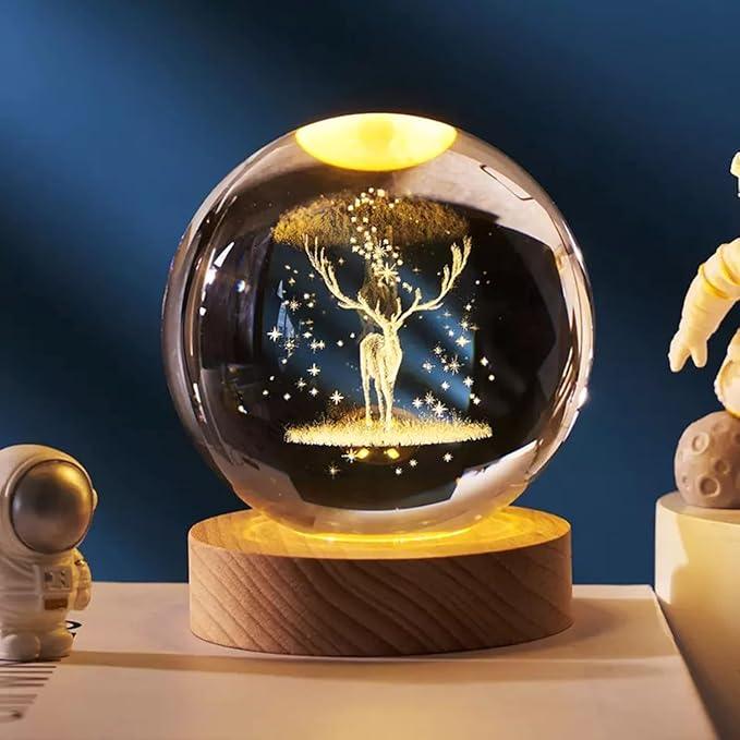 3D Crystal Ball Night Lamp