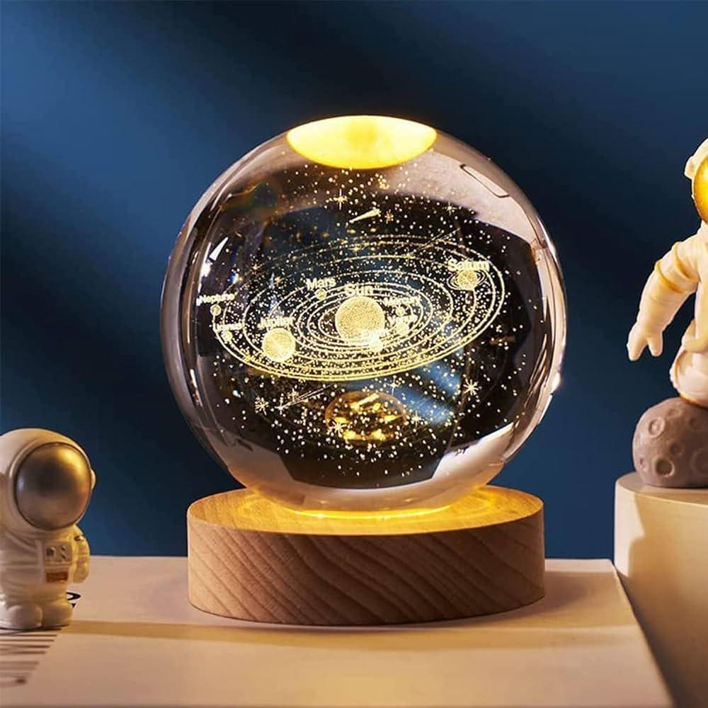 3D Crystal Ball Night Lamp