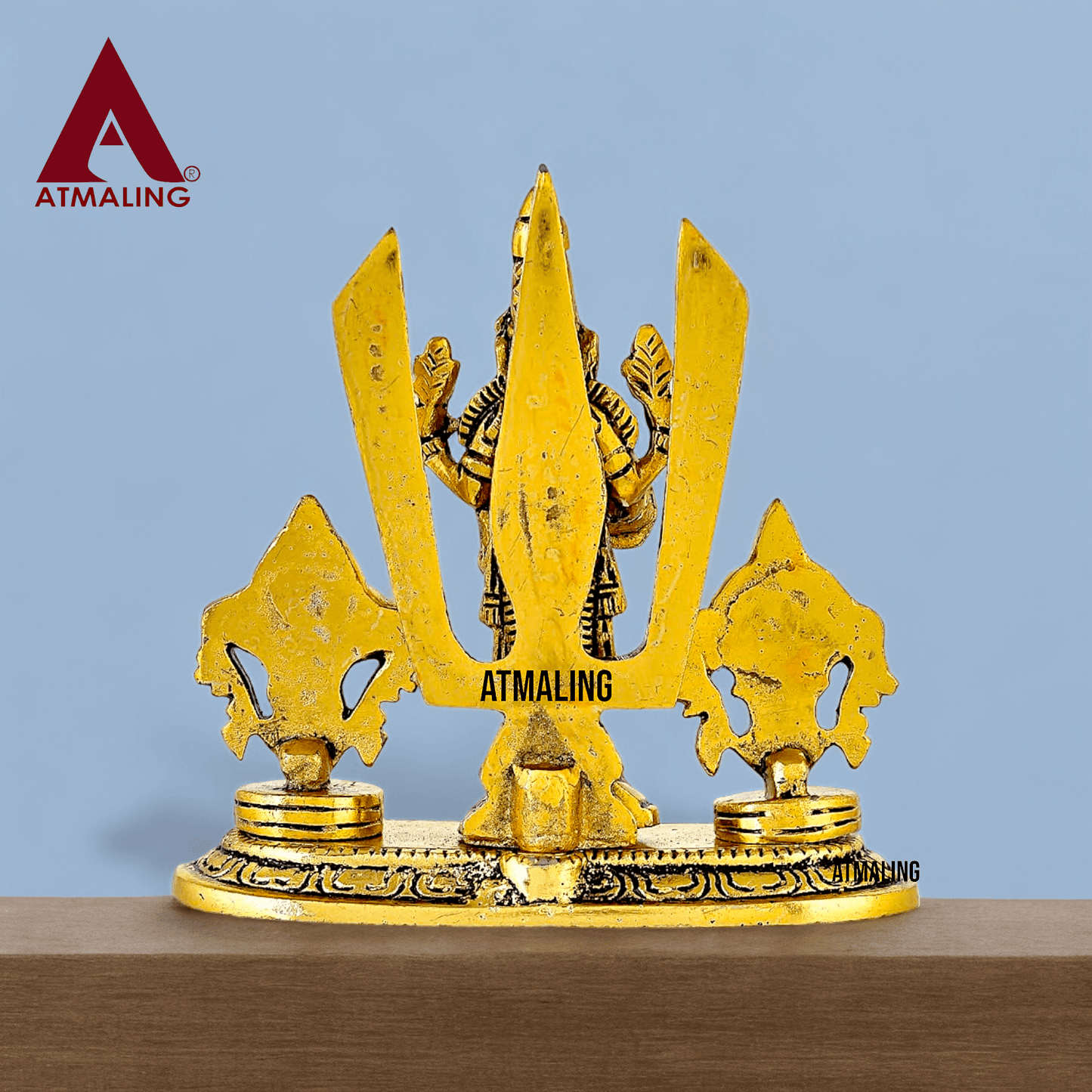 Metal Handcrafted Tirupati Balaji Statue of Lord Venkateshwara with Symbol Shankh, Chakta and Tilak
