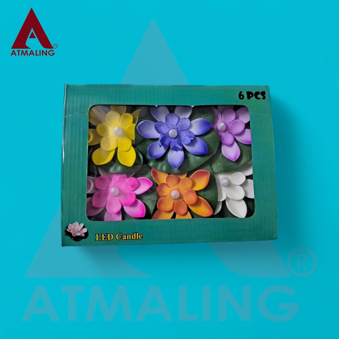 Lotus Flower Floating Diya, Water Sensor, Multicolor